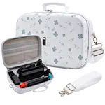 Switch Carrying Case:Fit complete nintendo switch system.Nintendo switch/switch oled console, switch dock, switch pro controller, switch AC adapter, joycons charging grip.Hold 18 game cards with mesh pocket for other smaller accessories like extra joycons